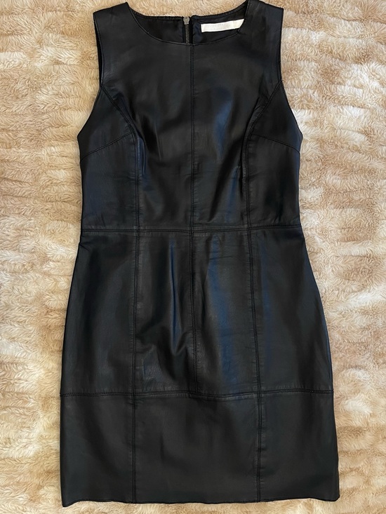 Walter Baker Dresses & Skirts - Walter Baker Black Leather Dress Size M